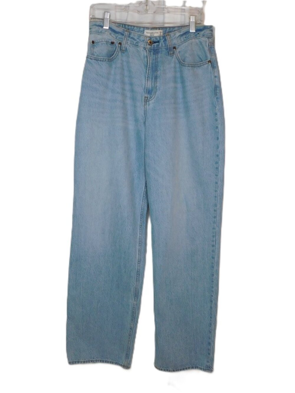 Abercrombie & Fitch Curve Love The Loose High Rise Jeans Light Wash | VGUC | 29L - Picture 9 of 9
